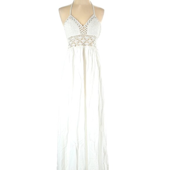 Lilbetter White Crochet Maxi Dress // NWT - Picture 1 of 4